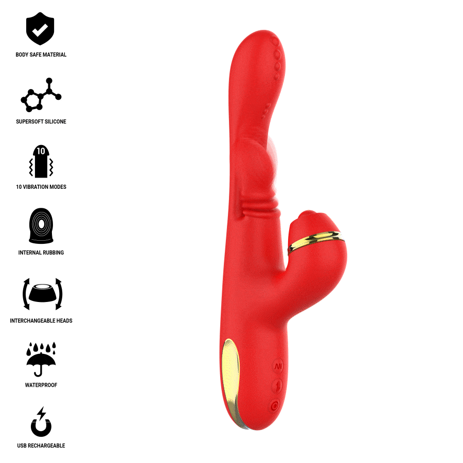 INTENSE HIGH TECH STIMULATEUR CLITORIS MULTIFONCTION KATY 4 TÊTES INTERCHAN... — vue détaillée