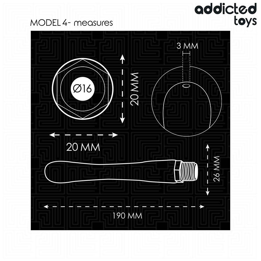 ADDICTED TOYS Nettoyeur Anal Adaptateur Universel Modèle 4 — accessoires inclus