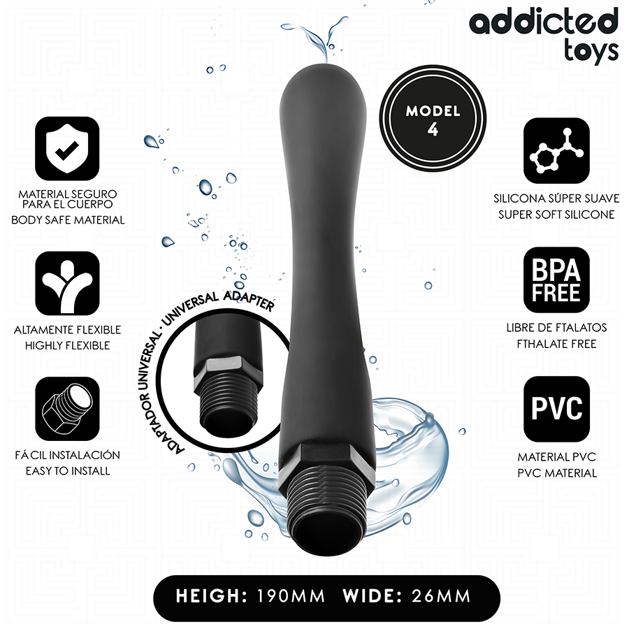 ADDICTED TOYS Nettoyeur Anal Adaptateur Universel Modèle 4 — vue détaillée