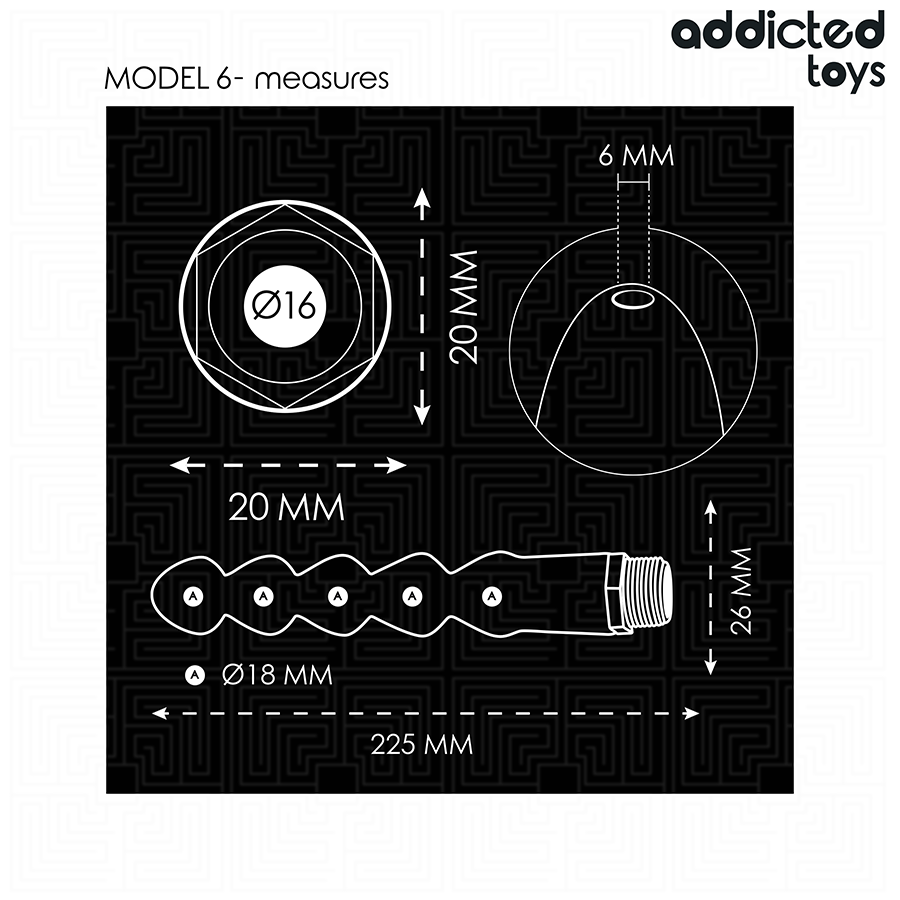 ADDICTED TOYS Nettoyeur Anal Adaptateur Universel Modèle 6 — accessoires inclus