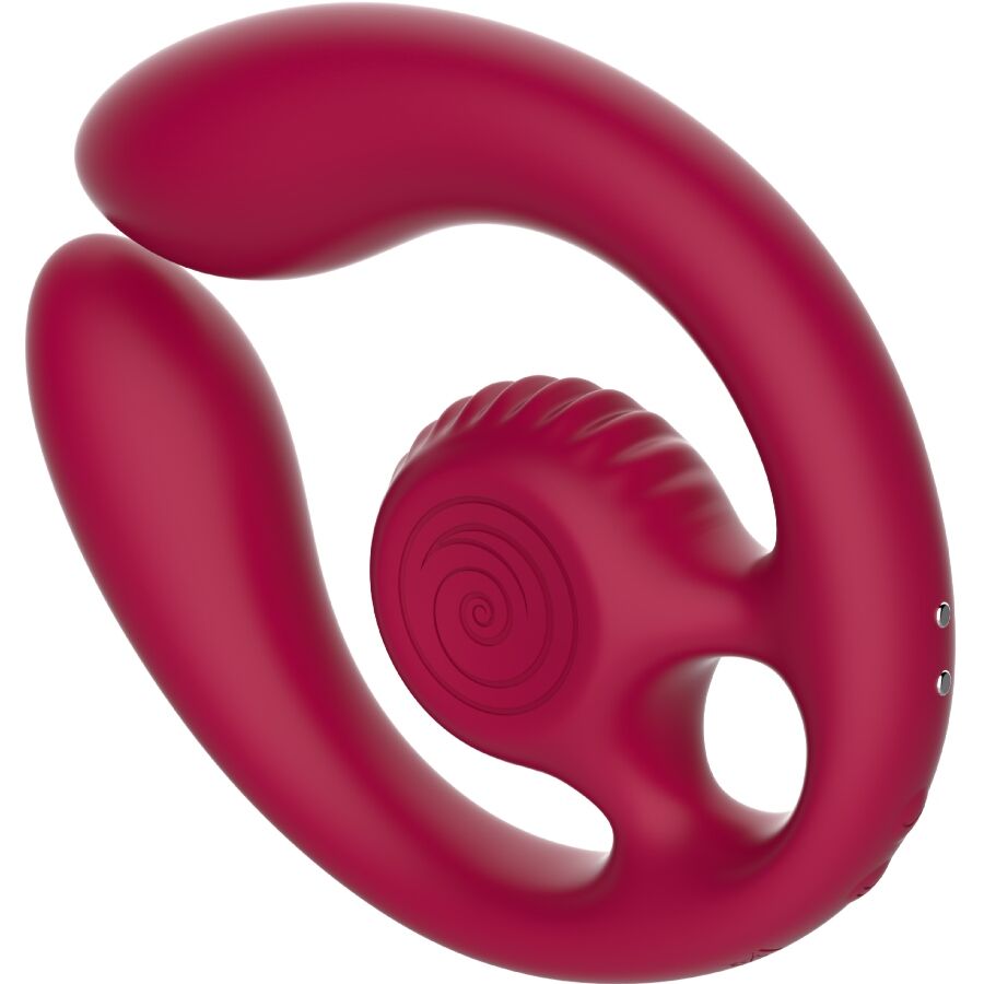 SNAIL VIBE Gizi Duo Stimulateur Couples Télécommande Bourgogne — vue alternative