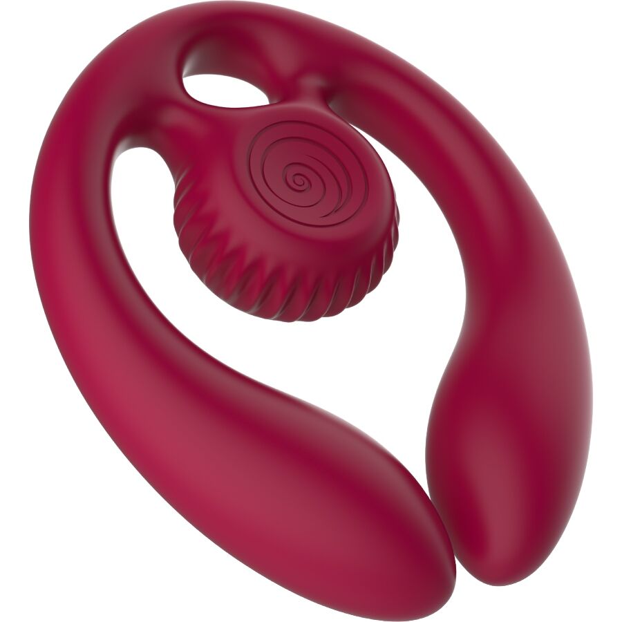 SNAIL VIBE Gizi Duo Stimulateur Couples Télécommande Bourgogne — vue détaillée