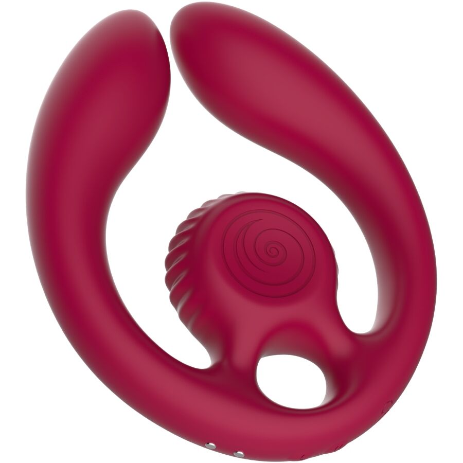 SNAIL VIBE Gizi Duo Stimulateur Couples Télécommande Bourgogne - Aura Intime