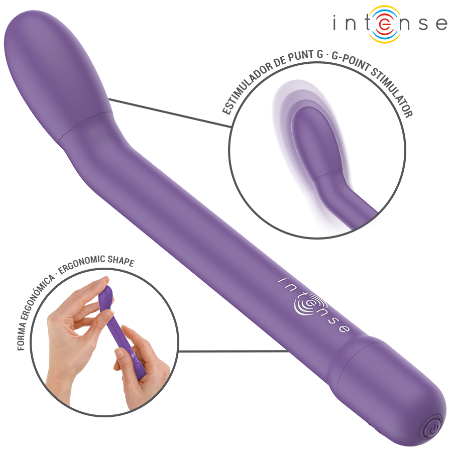 INTENSE HIGH TECH Stimulateur Point G Rechargeable Karlie Violet — accessoires inclus