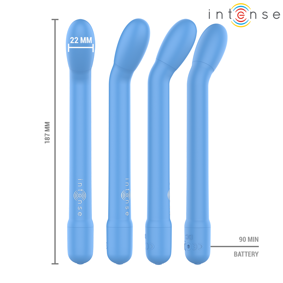 INTENSE HIGH TECH Stimulateur Point G Rechargeable Karlie Bleu — vue alternative