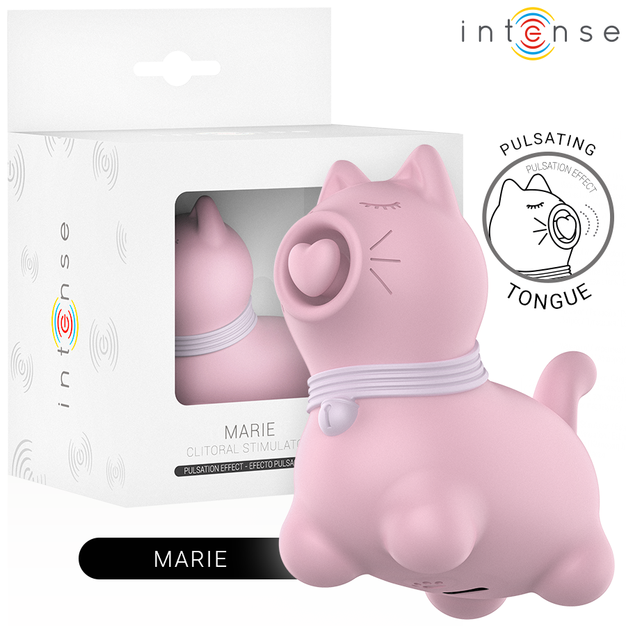 INTENSE FUN TOYS Stimulateur Langue Effet Pulsation Marie Pink - Aura Intime