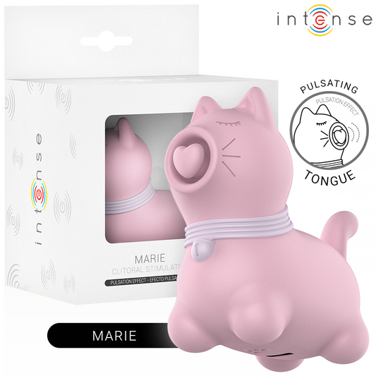 INTENSE FUN TOYS Stimulateur Langue Effet Pulsation Marie Pink - Aura Intime