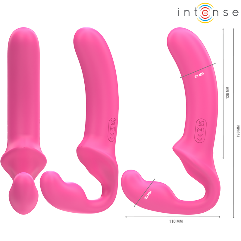 INTENSE REMOTE CONTROL Amy Double Vibrateur 20 Cm Rose Télécommande — vue alternative