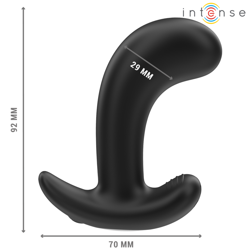 INTENSE ANAL TOYS CHANDLER ANAL PLUG 10 VIBRATIONS NOIR TÉLÉCOMMANDE — vue alternative