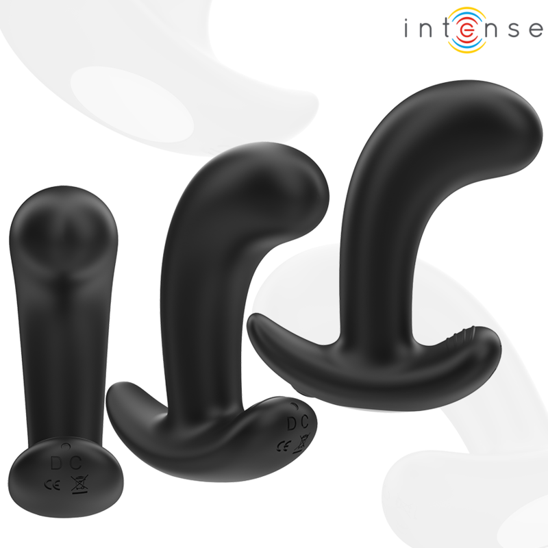 INTENSE ANAL TOYS CHANDLER ANAL PLUG 10 VIBRATIONS NOIR TÉLÉCOMMANDE — vue arrière
