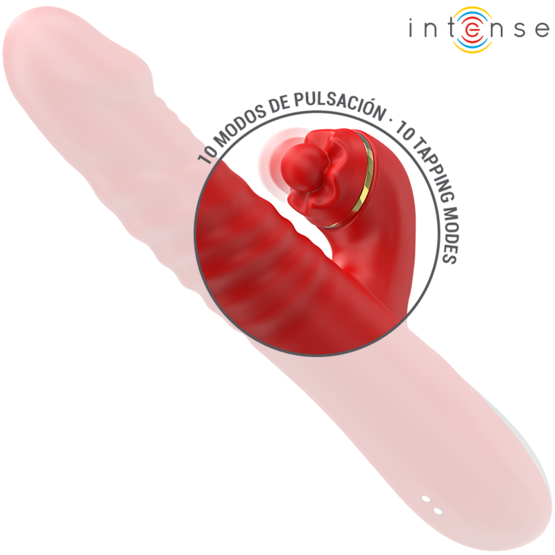 INTENSE HIGH TECH Thalia Vibration & Poussée & Tapping Rouge — accessoires inclus