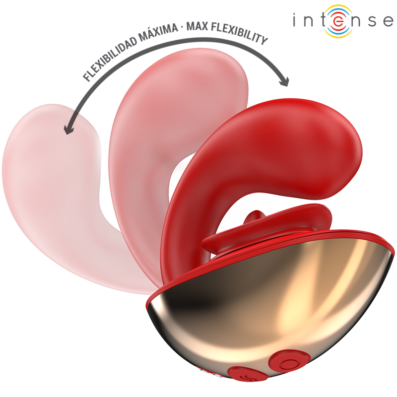INTENSE HIGH TECH Vibrateur & Stimulateur Mariah Forme U 10 Vibrations Rouge — vue alternative