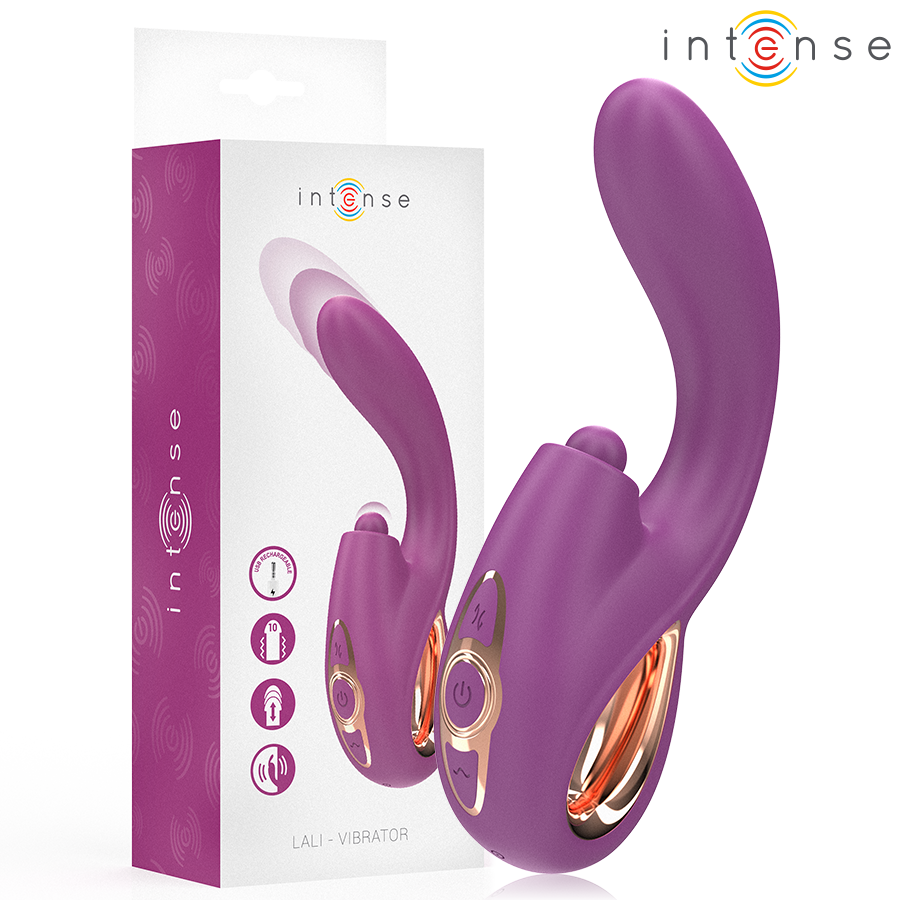 INTENSE HIGH TECH Lali Vibrateur Multifonction Point G Tapping & Thrust & V... - Aura Intime