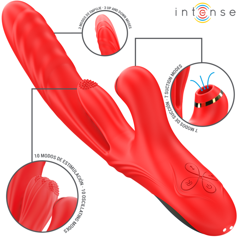 INTENSE HIGH TECH Karol Vibrateur Multifonction Poussée & Stimulation & Ond... — vue détaillée