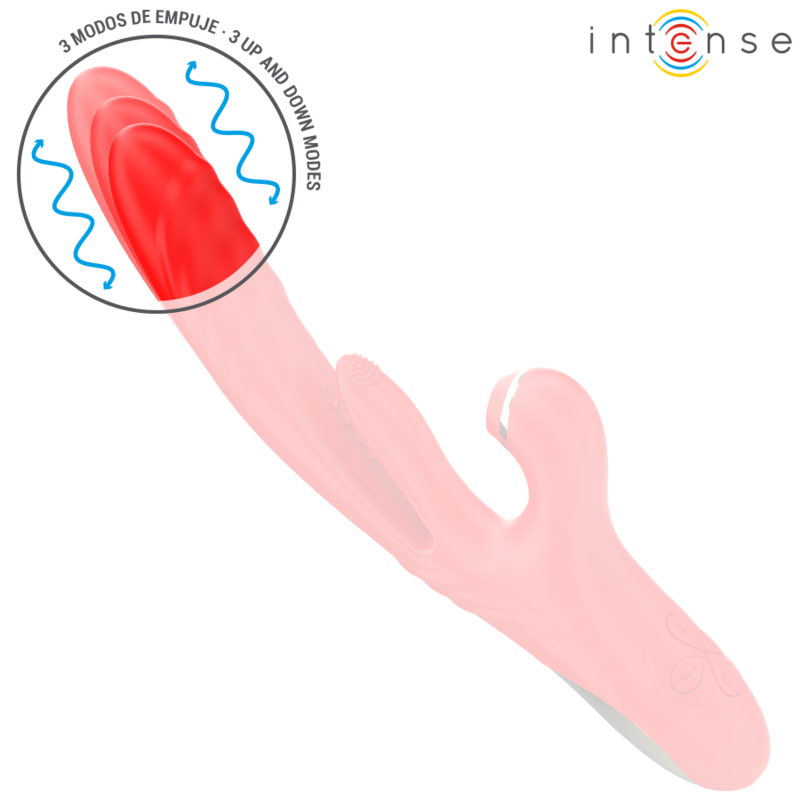 INTENSE HIGH TECH Karol Vibrateur Multifonction Poussée & Stimulation & Ond... — accessoires inclus