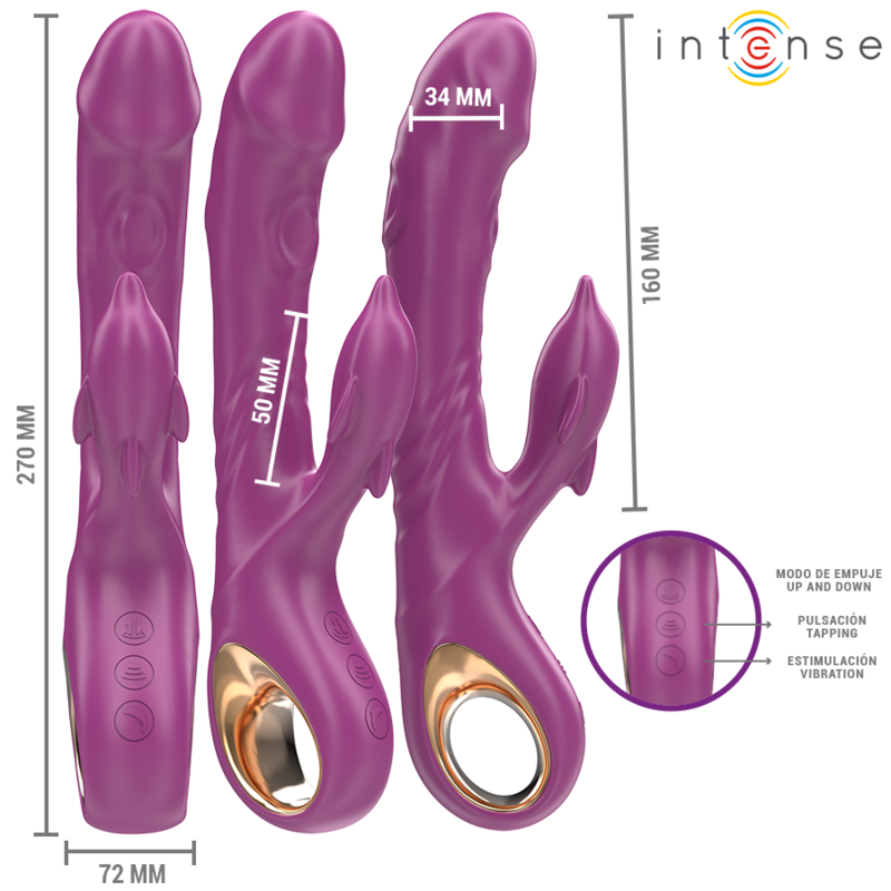 INTENSE HIGH TECH Halle Vibrateur Multifonction Langue Stimulante Dauphin V... — vue alternative