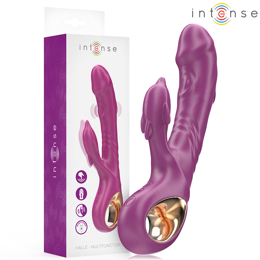 INTENSE HIGH TECH Halle Vibrateur Multifonction Langue Stimulante Dauphin V... - Aura Intime