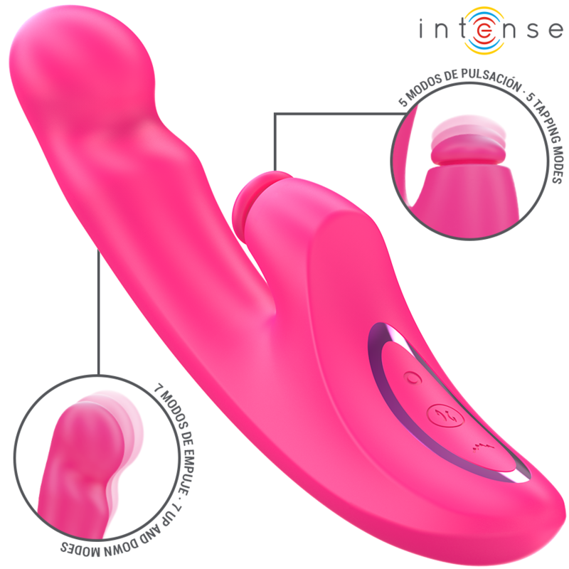 INTENSE HIGH TECH Emi Vibrateur 13,5 Cm Multifonction 3 1 10 Vibrations Rose — vue détaillée