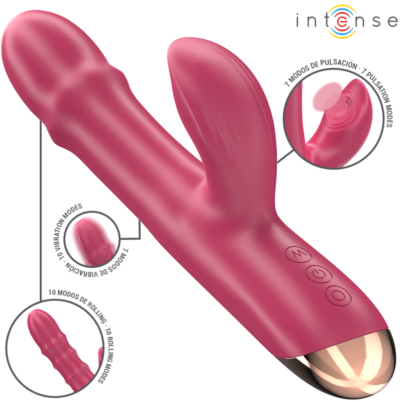 INTENSE HIGH TECH Chloe Vibrateur Multifonction 3 1 Rouge — vue détaillée