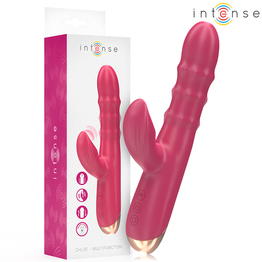 INTENSE HIGH TECH Chloe Vibrateur Multifonction 3 1 Rouge - Aura Intime