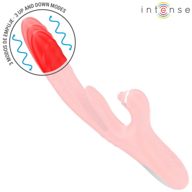 INTENSE HIGH TECH Rosalia Vibrateur Multifonction 3 1 Rouge — vue arrière