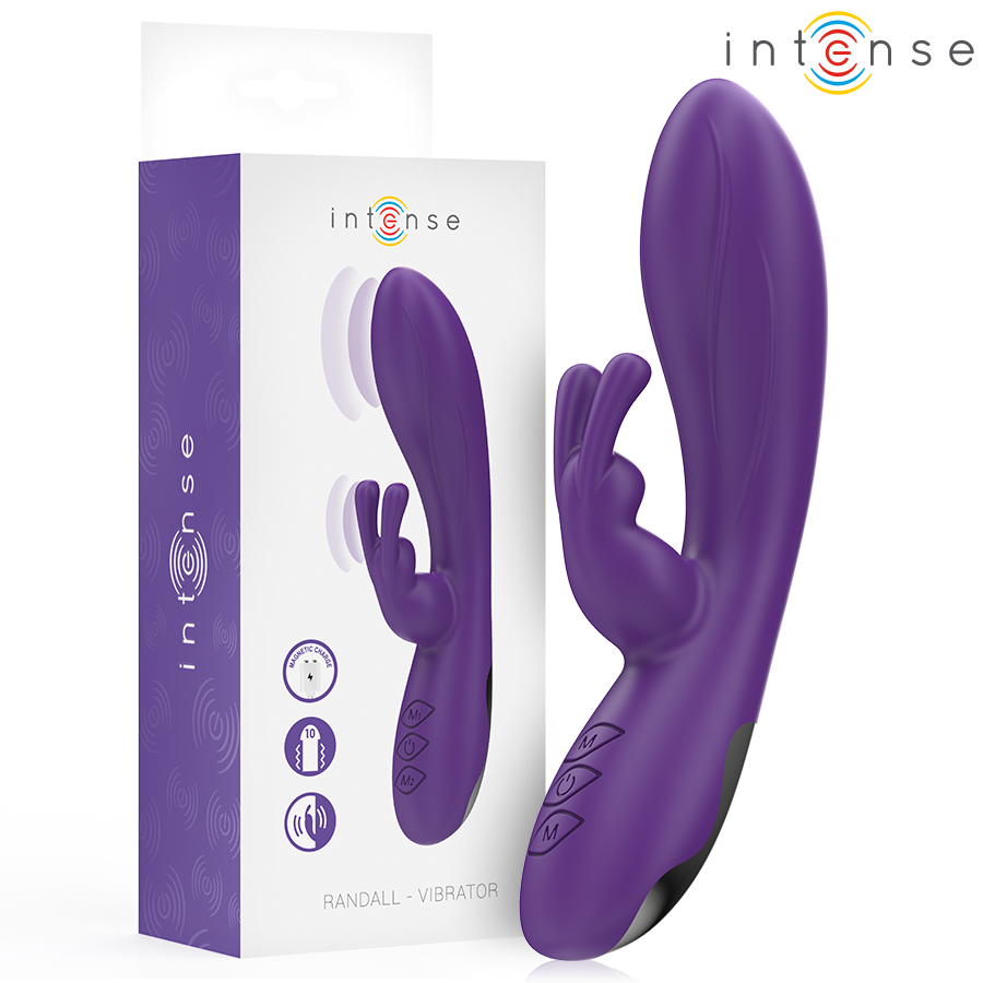 INTENSE HIGH TECH Randall Vibrateur Rabbit 10 Vibrations Violet - Aura Intime