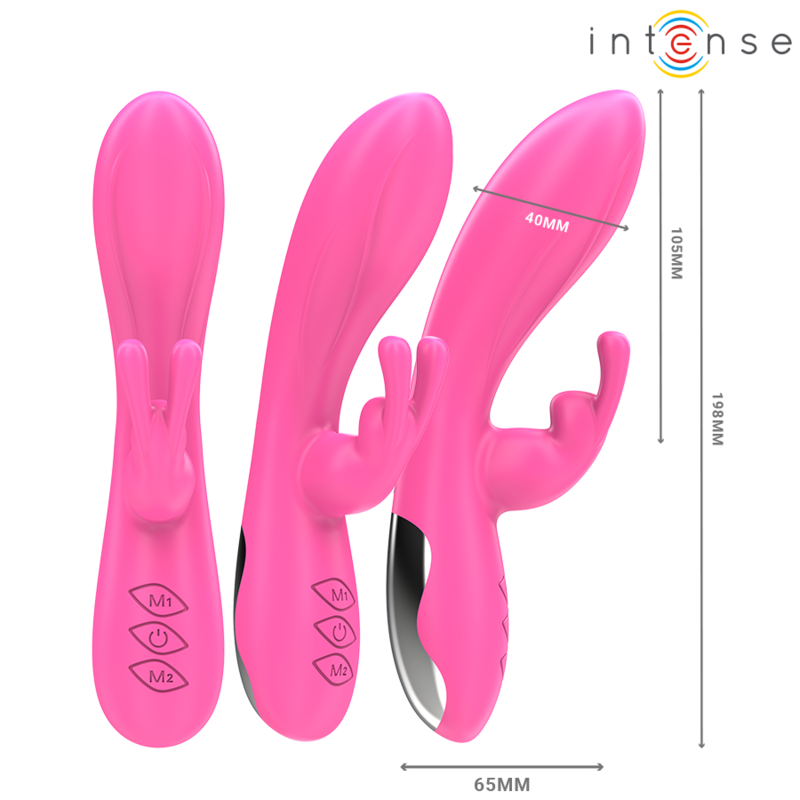 INTENSE HIGH TECH Randall Vibrateur Rabbit 10 Vibrations Rose — vue alternative