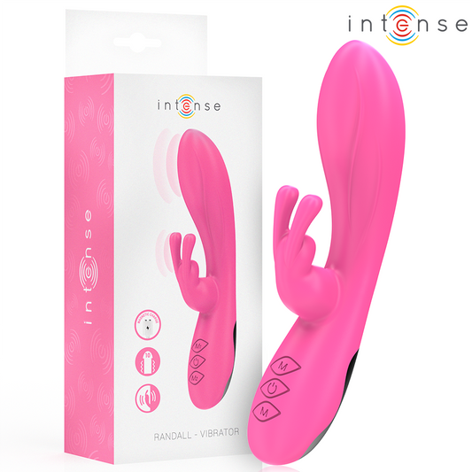 INTENSE HIGH TECH Randall Vibrateur Rabbit 10 Vibrations Rose - Aura Intime