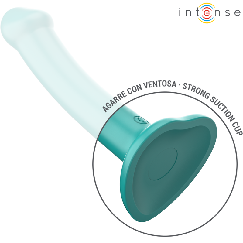 INTENSE REMOTE CONTROL Katie Vibrateur Ventouse 10 Vibrations Télécommande Bleue — accessoires inclus
