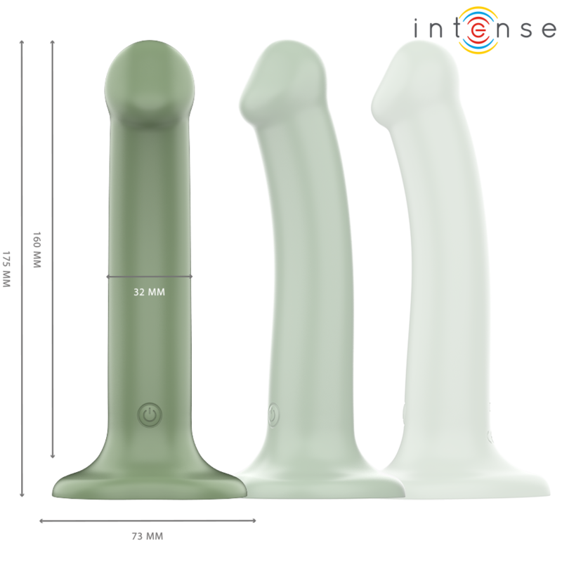 INTENSE REMOTE CONTROL Becca Vibrateur Ventouse 10 Vibrations Télécommande Verte — vue alternative