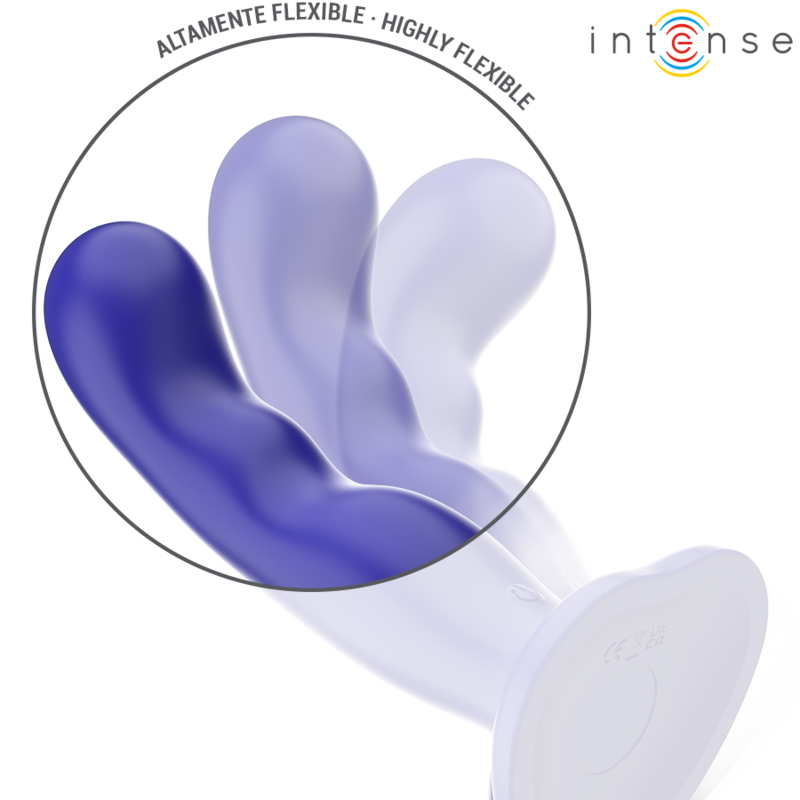 INTENSE REMOTE CONTROL Shorty Vibrateur Ventouse Télécommande Bleue — accessoires inclus