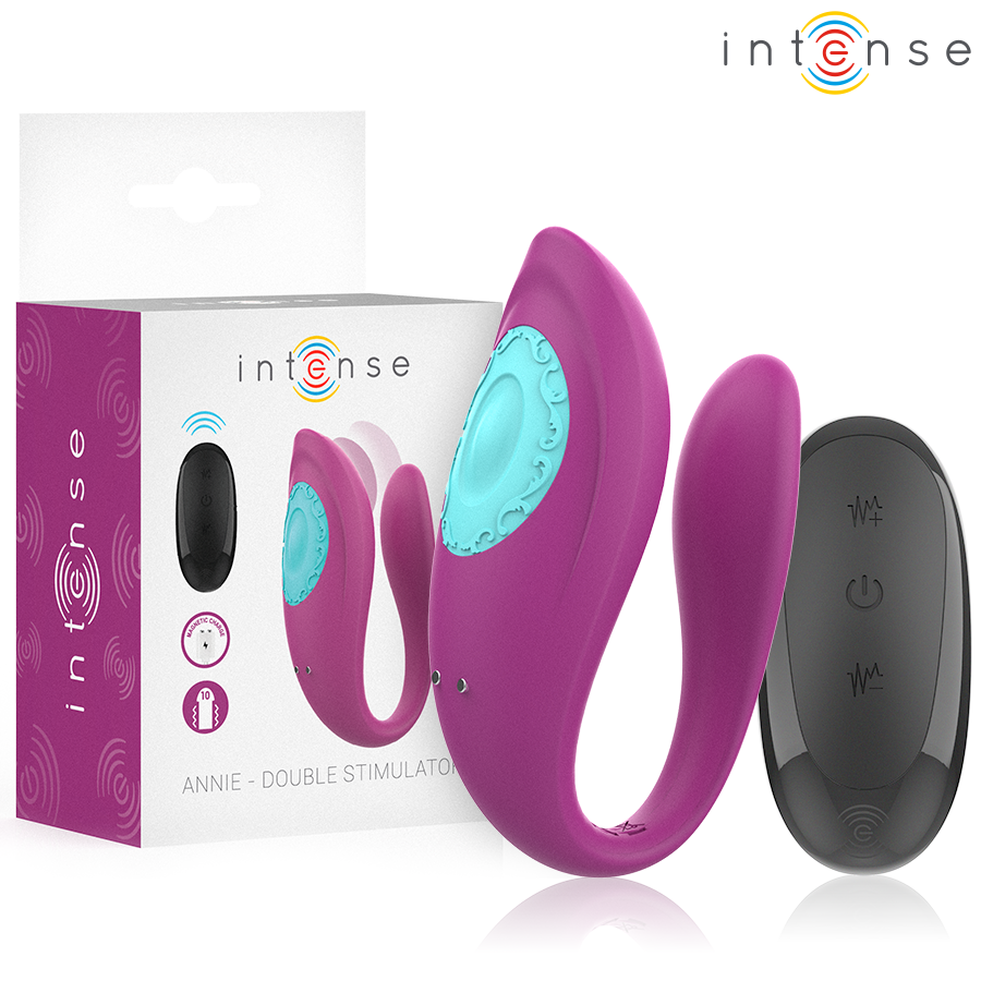 INTENSE REMOTE CONTROL Annie Vibrateur Stimulateur U Violet Télécommande - Aura Intime