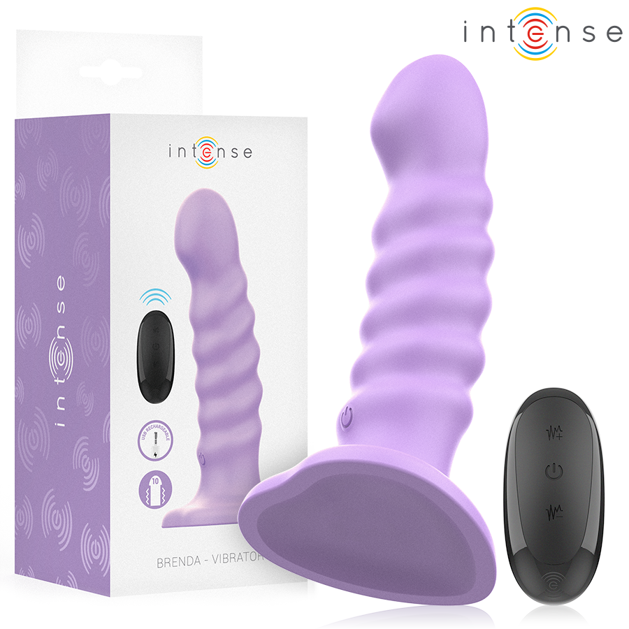 INTENSE REMOTE CONTROL Brenda Vibrateur Taille M Design Spirale 10 Vibrations Vi... - Aura Intime