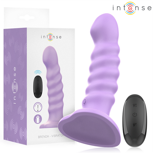 INTENSE REMOTE CONTROL Brenda Vibrateur Taille M Design Spirale 10 Vibrations Vi... - Aura Intime