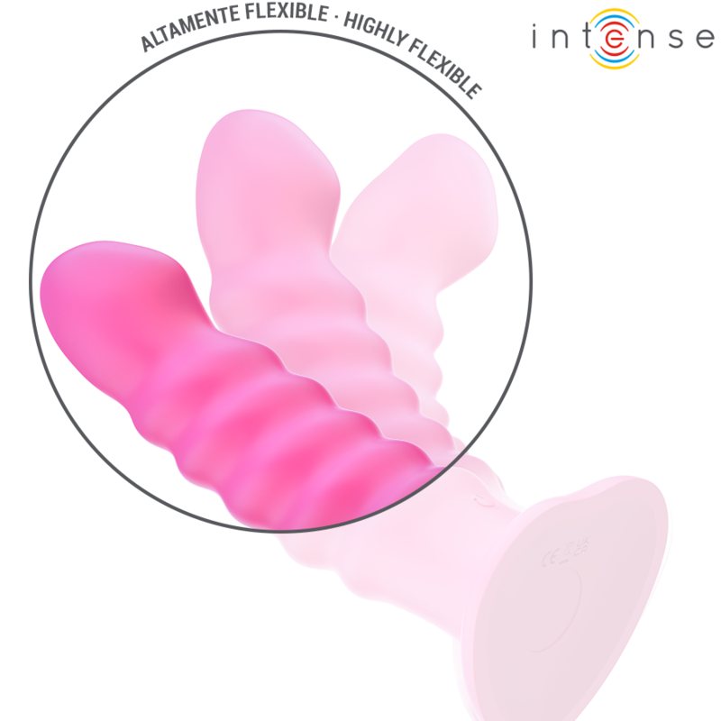 INTENSE REMOTE CONTROL Cindy Vibrateur Taille L Design Spirale 10 Vibrations Ros... — accessoires inclus