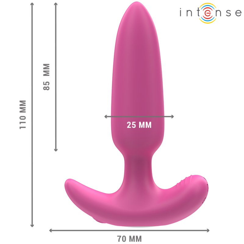INTENSE ANAL TOYS ROSS ANAL PLUG 10 VIBRATIONS ROSE TÉLÉCOMMANDE — vue alternative