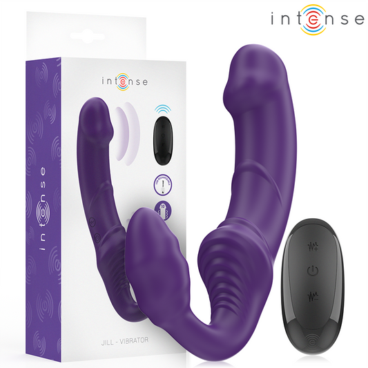 INTENSE REMOTE CONTROL Jill Double Vibrateur 20 Cm Violet Télécommande - Aura Intime
