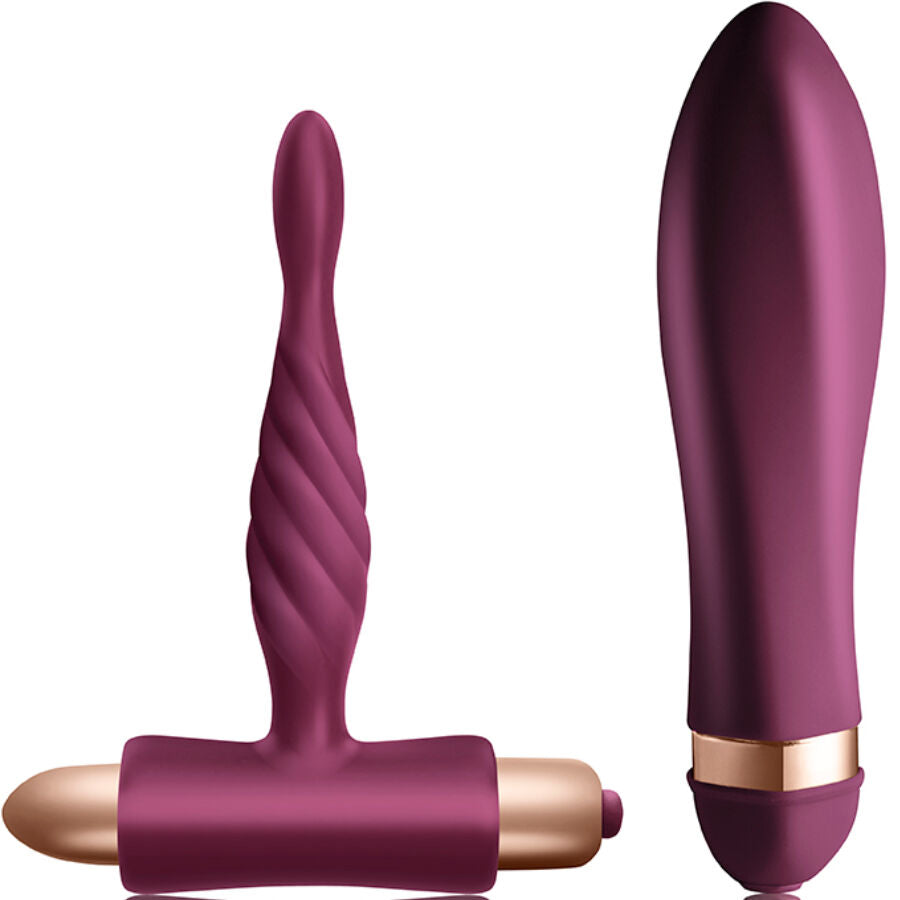 CLIMAXIMUM DARE KIT VIBRATEUR TWISTED + PLUG ANAL DÉBUTANT - Aura Intime