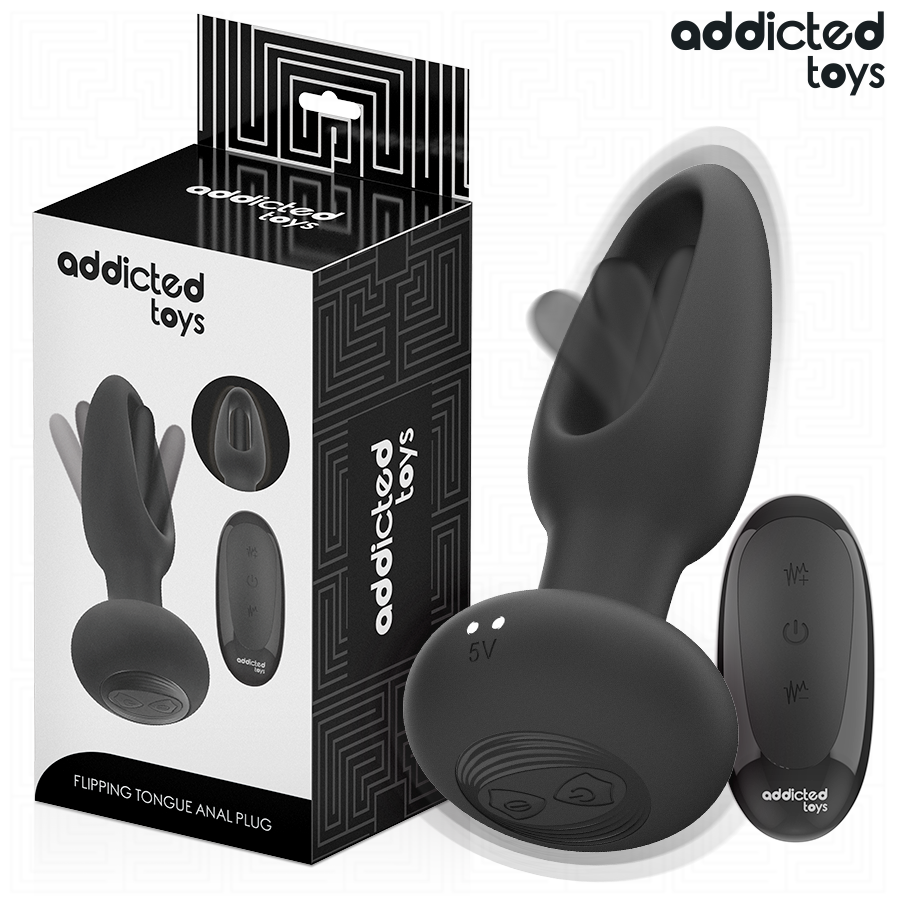 ADDICTED TOYS Plug Anal Langue Vibrante Télécommande - Aura Intime