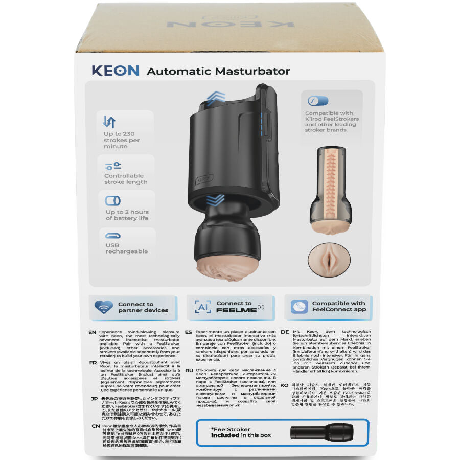 KIIROO Keon Wifi Combo Masturbateur Automatique + Feel Stroker — vue détaillée