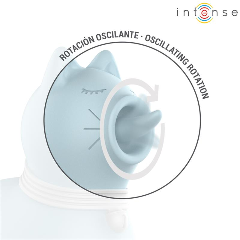 INTENSE FUN TOYS Stimulateur Duchesse Langue Rotative 360º Bleu — vue arrière