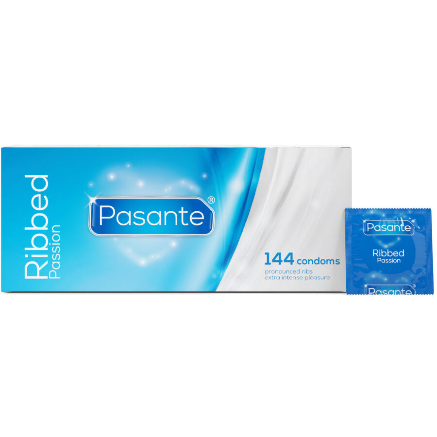 PASANTE Préservatifs Passion Côtelés Boîte 144 Unités — vue détaillée