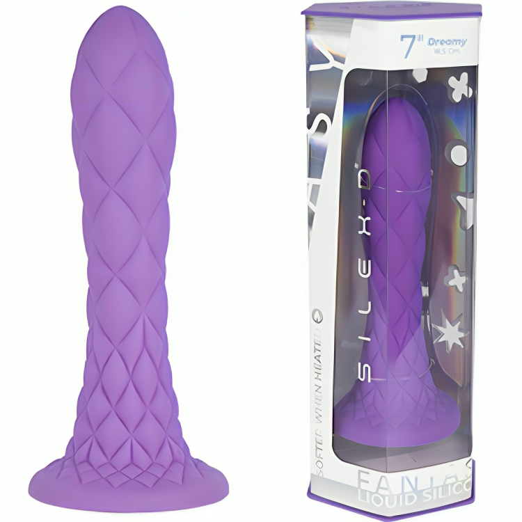 SILEXD DREAMY DILDO FANTASY SILICONE LIQUIDE THERMORÉACTIF VIOLE... — vue détaillée