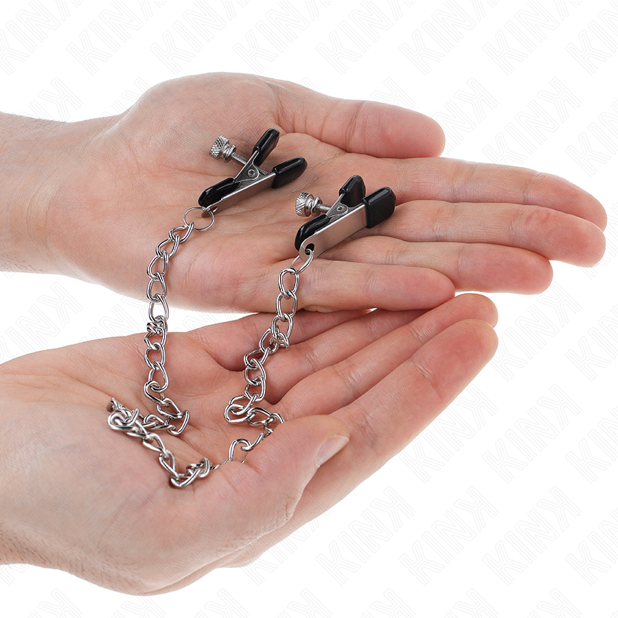 KINK NIPPLE GRIP Pinces À Tamelon Chaîne Plate Argent 34 Cm — vue alternative