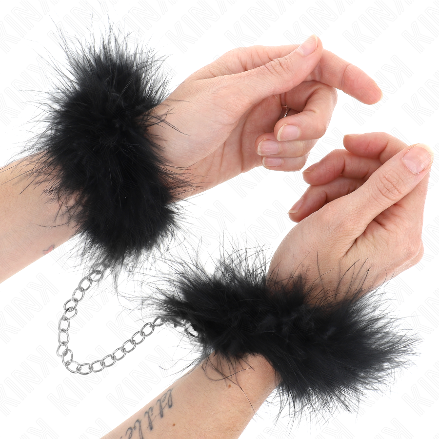 KINK WRIST RESTRAINT Manchettes Mini Plume - Aura Intime
