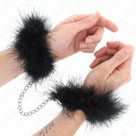 KINK WRIST RESTRAINT Manchettes Mini Plume - Aura Intime