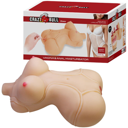 CRAZY BULL Diana Torse Féminin Réaliste Vagin Anal 5 Kg - Aura Intime