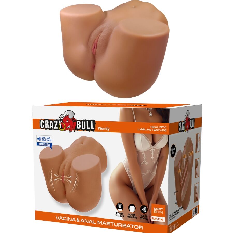 CRAZY BULL WENDY VIBRATEUR SUÇON FÉMININ RÉALISTE SON 11 KG — vue détaillée