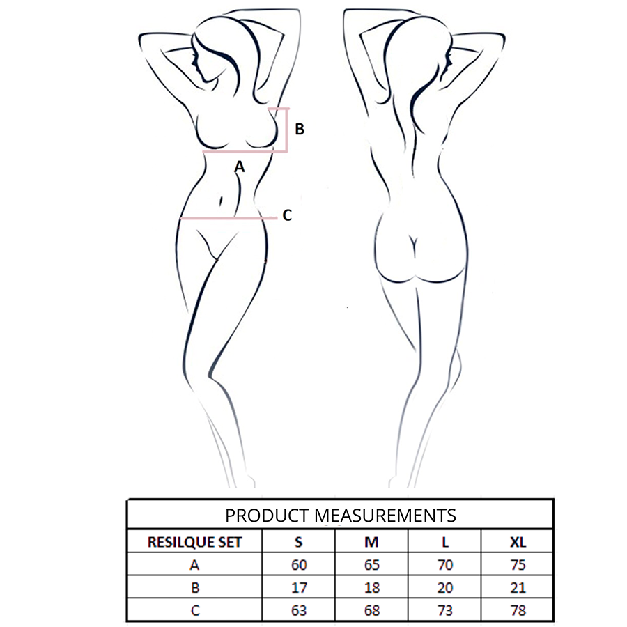 PASSION WOMAN SETS Ensemble Soutien-Gorge + String Resilque Rouge Tomate L/Xl — vue arrière