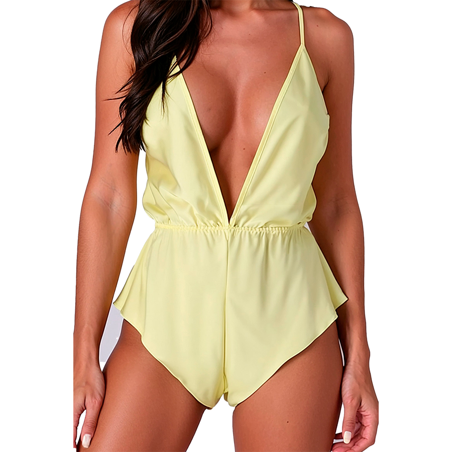 PASSION WOMAN TEDDIES Sensie Corps Citron L/Xl — vue détaillée